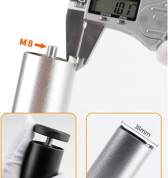 Møbelbensæt - Skabsben Sofaben - Møbelstabilisator - Justerbar Højde - 4 stk. 12cm - Sort