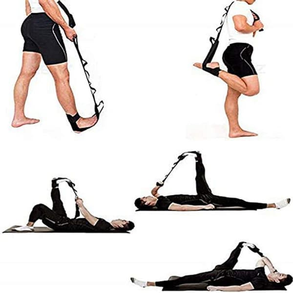 Yogastretchrem, stretchrem, ligamentstretch - svart
