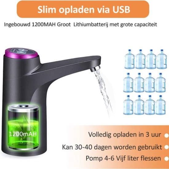 USB-vattendispenser - elektrisk kran - lämplig för vatten och vätskor