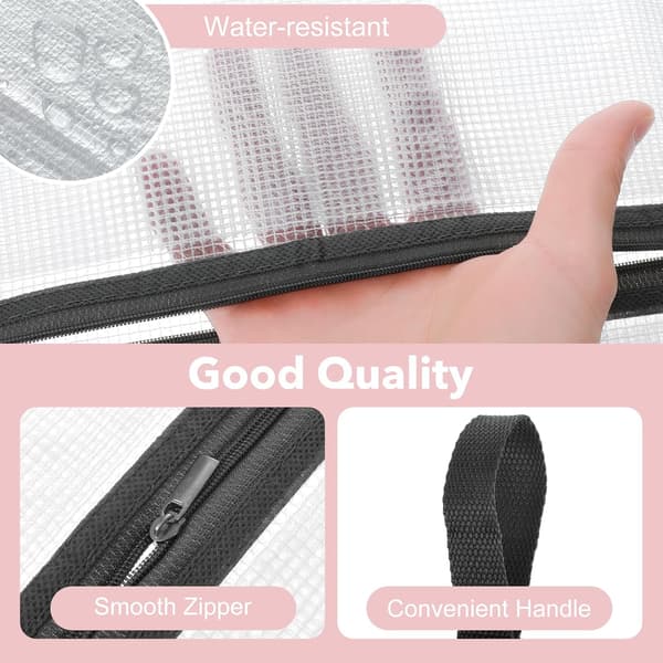 Skopåsar - Vattentäta reseskoväskor - 4-pack - 20x40 cm - Svart