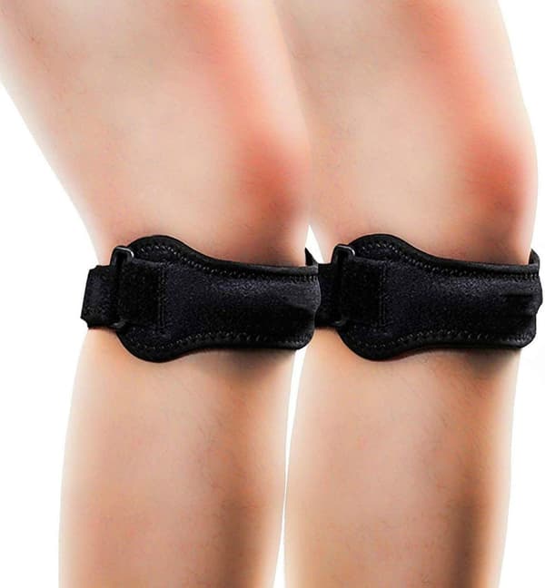 2-pack knästöd för smärtlindring och patellastabilisering, lämplig för
