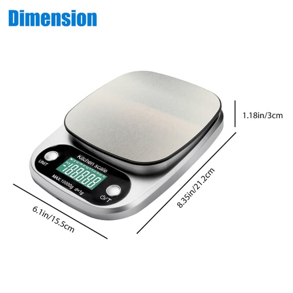 Digital köksvåg multifunktionell 22lb 1g 0.04oz