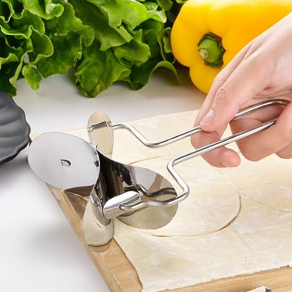 Dumpling Maker Form Dej Bagværk Værktøj Mel Ring Cutter Presse Rustfrit Stål