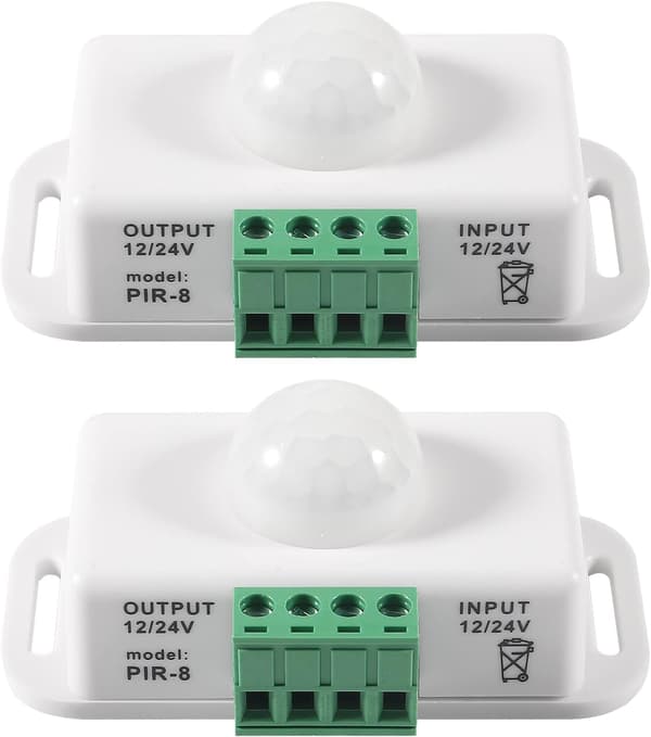 2-pak Sensor LED Bevægelsessensorafbryder - Hvid