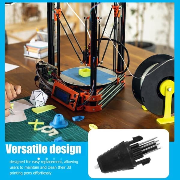 3D-printpen til 3D-printere - 3D-printpen-spidsmodul - Sort plastikpen-spids.
