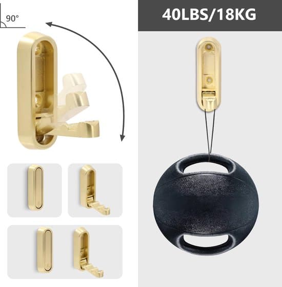 3-delat set vikbara klädkrokar vägg badrum handdukar väggmonterade badrum rum koppar