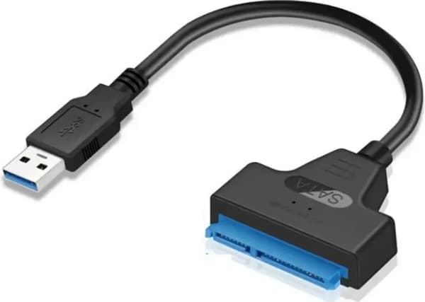 USB 3.0 til SATA adapterkabel med UASP-understøttelse, egnet til 2,5-tommer HDD'er og SSD'er.