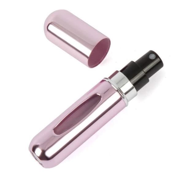 4 x 5 ml påfyllningsbara parfymsprayflaskor, mini parfympumpförstörare, bärbar reseparfymspray