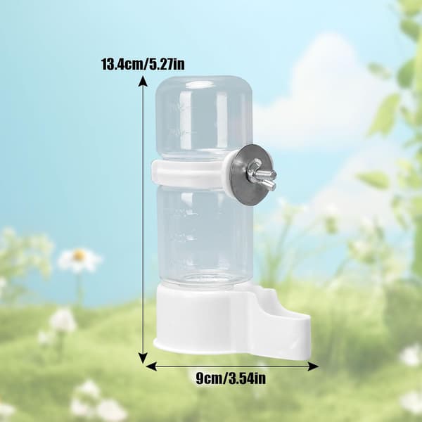 Automatisk fuglefoder- og vanddispenser, 2-delt burtilbehørssæt, velegnet til papegøjefoderfrø og flaskevanddispenser.