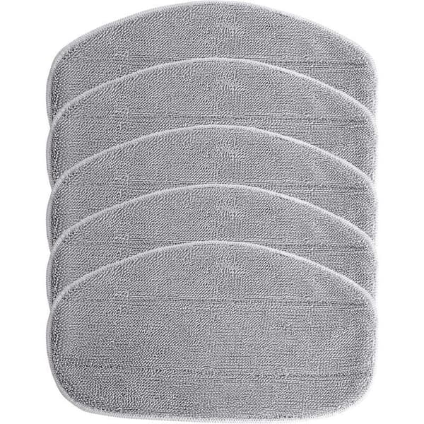 5 erstatningsbetræk til Leifheit CleanTenso damprenser/dampmoppe - mikrofiber, grå