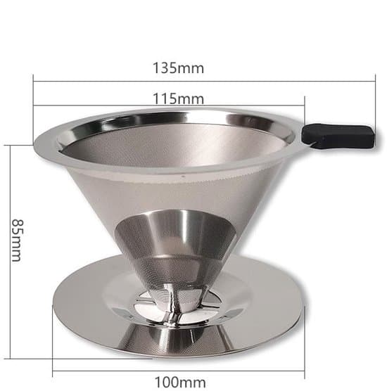 Återanvändbart kaffefilter i rostfritt stål - Hållbart och pappersfritt