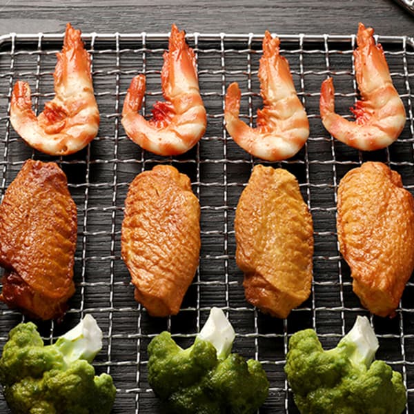 Grillnät Utomhus Trådställ Bakning Rostfritt Stål BBQ Barn
