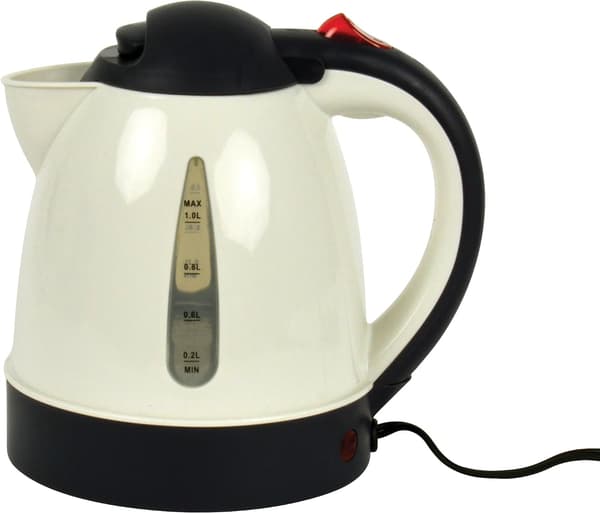 Vedenkeitin - 1 litra - 12V - Valkoinen