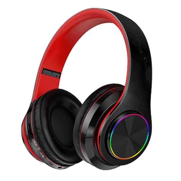 Bluetooth 5.0 langattomat stereokuulokkeet iPad-puhelimelle IOS Android Musta Punainen