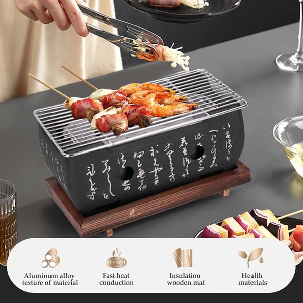 Mini kulgrill Mini firkantet grillbase Camping