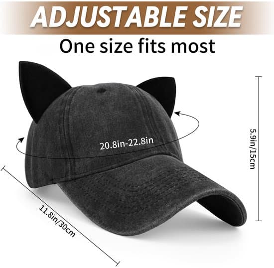 Unisex baseballkasket - Sort - One size passer alle