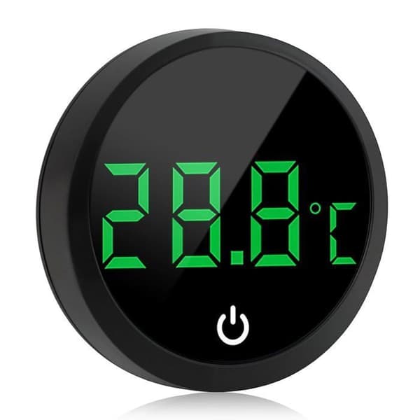 Trådlös digital akvarietermometer med touch, noggrann sensor och touch LED-display.