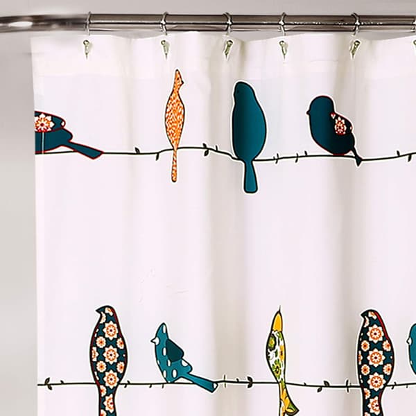 Duschdraperi, gul-grå, 180 cm bred x 200 cm lång (1-pack)