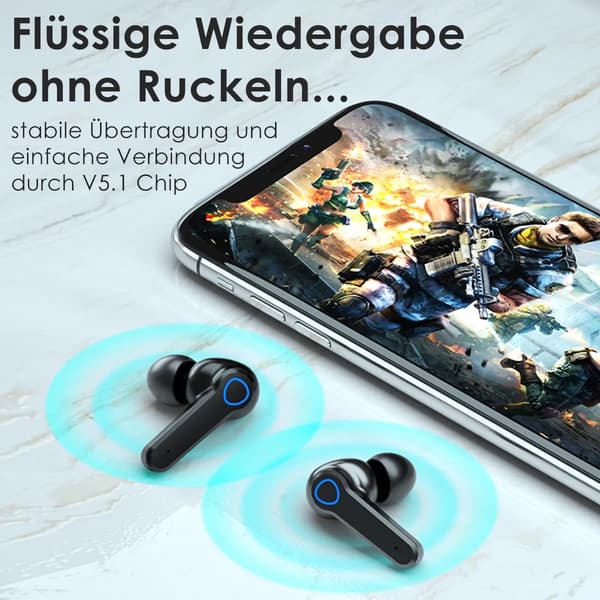 Bluetooth in-ear hörlurar/öronsnäckor för Samsung Galaxy Note 10 Plus Lite
