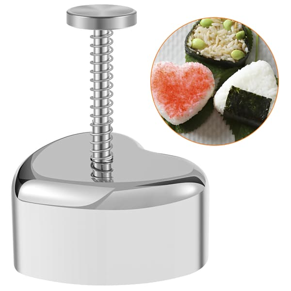 Hjärta Onigiri Form Rostfritt Stål Risbollsform Non-Stick Sushiform