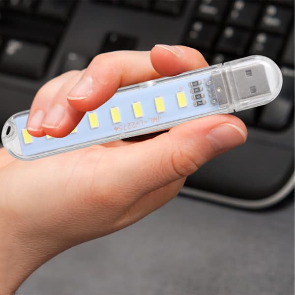 10-pak bærbar natlampe USB genopladelig