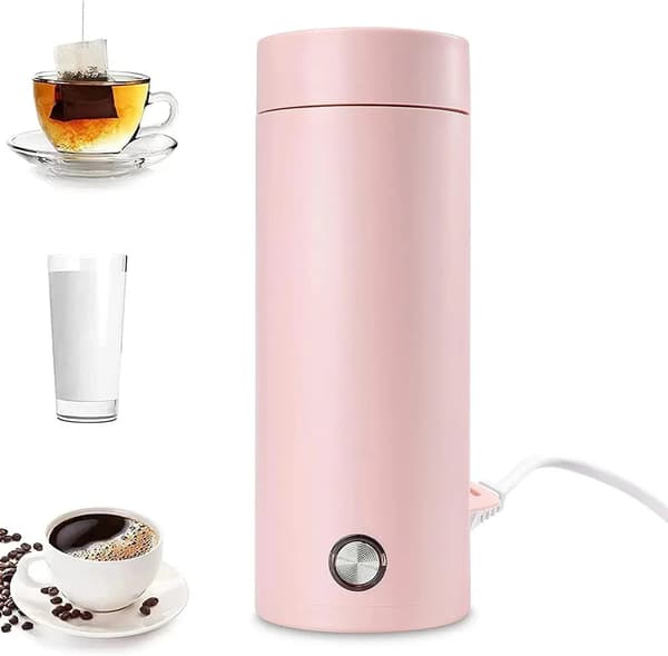 Resevänlig bärbar isolerad vattenflaska, 400 ml, lätt minivattenflaska, 304 rostfri ståltermos, tekanna.