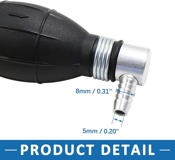 8 mm håndprimer diesel benzinpumpe