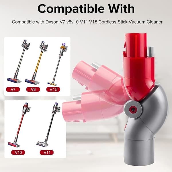 Lynudløseradapter til Dyson V7, V8, V10, V11, V15 | Lav teleskopadapter