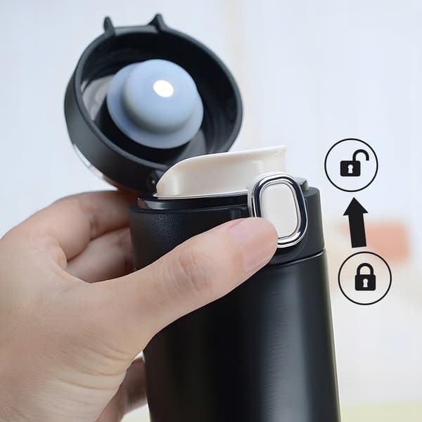 Termosflaska Kaffekoppar Resemuggar Vattenflaska LED Temperaturdisplay