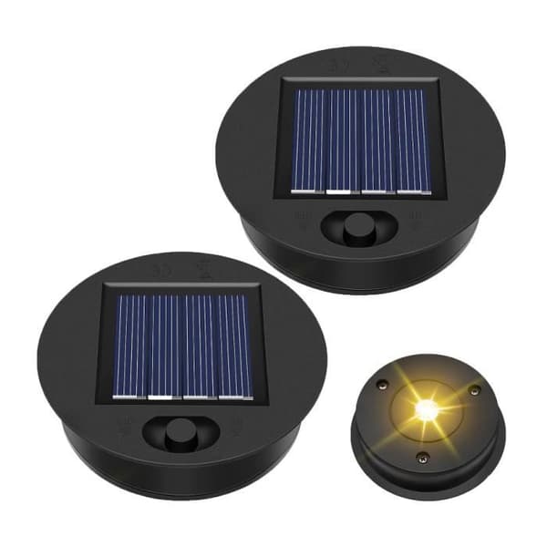 Solcellelampe - 8,5 cm - Vandtæt - Integreret LED