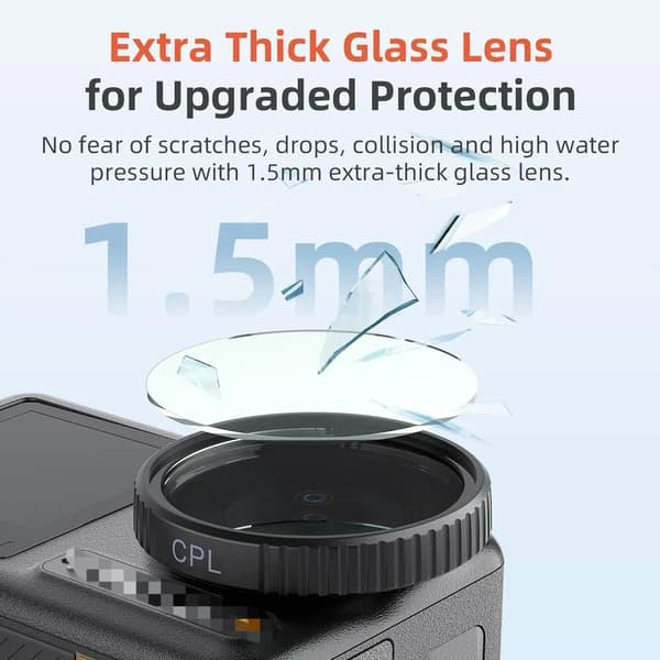 ND8/16/32/CPL Quick-Release Kamerafilter Sæt til DJI Action 5 Pro/4/3