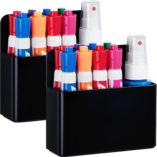2 stk. ABS magnetisk organizer - Skab & køleskabstilbehør sort