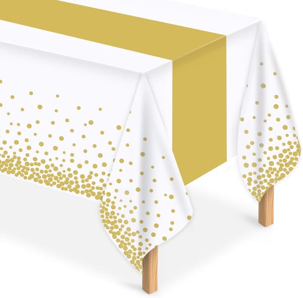 Duge 4-delt vandtæt øltelt rektangulær fest bryllup 137x274cm guld
