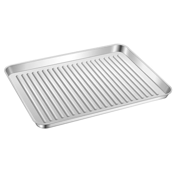 Praktisk bageform, husholdningsbageform, sølv non-stick, 1 stk, 23×17×2.5cm