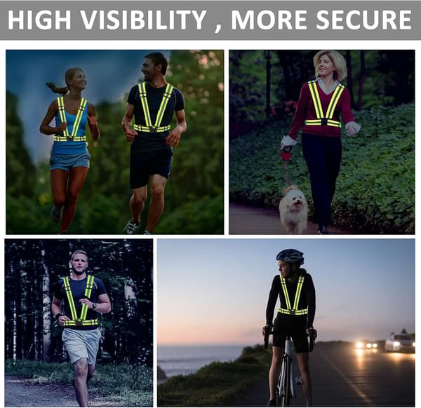 Reflexväst Reflexväst Löpning Reflexväst Löpbälte Hög-Synlighet Reflexband