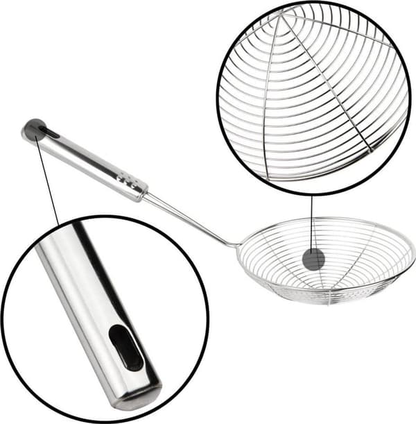 Hålslev för matlagning och stekning (silver), antal: 3 stycken