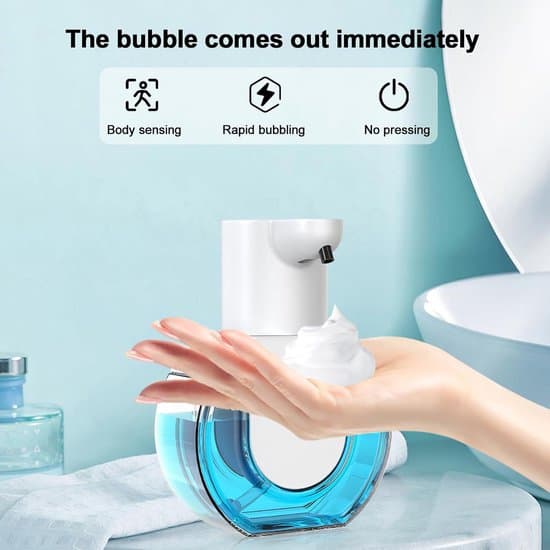 Automatisk håndsæbedispenser badeværelse skumsæbedispenser med sensor