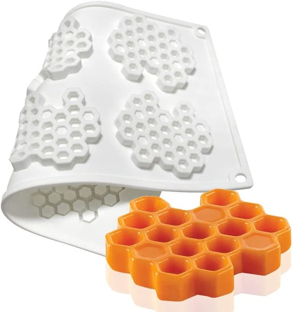 Silikone bikubeforme - bikubeformede fondantforme - bagekage-, chokolade- og slikforme