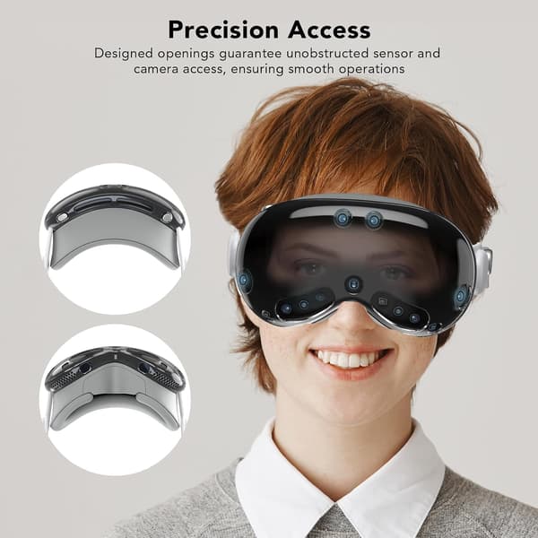 TPU skyddsfodral för Apple Vision Pro-kompatibelt headset transparent