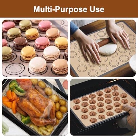 Macaronbakmatta - Non-stick-beläggning - 42 x 29,5 cm