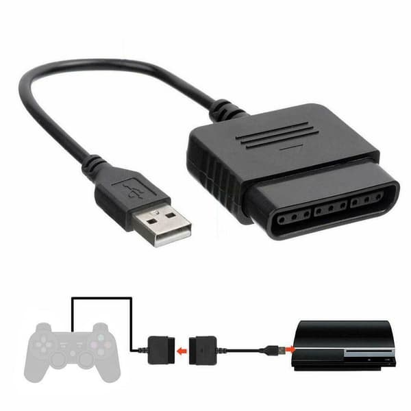 PS1 PS2 Playstation 2 Joypad Gamepad till PS3 PC-adapter USB-spel