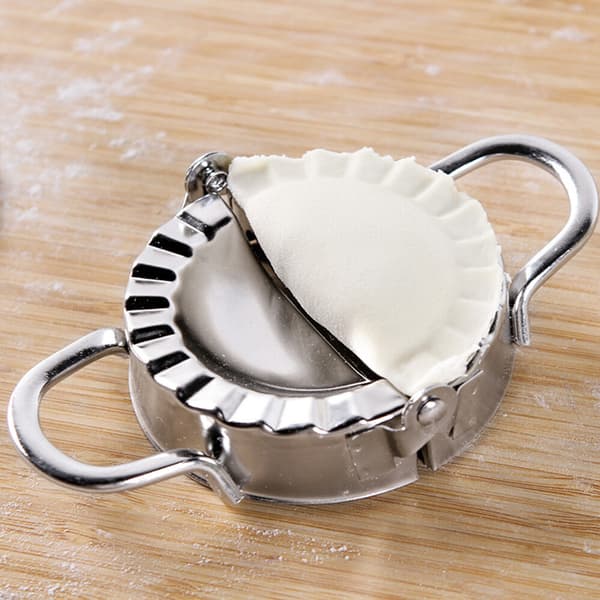 Dumpling Maker Form Dej Bagværk Værktøj Mel Ring Cutter Presse Rustfrit Stål