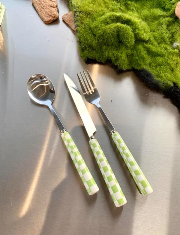6-delars bestickset i silver för småbarn och barn, elegant