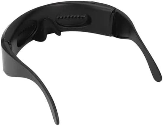 LED-oplyste festbriller med Bluetooth-forbindelse, der muliggør programmering af tekst og animationer via en app.