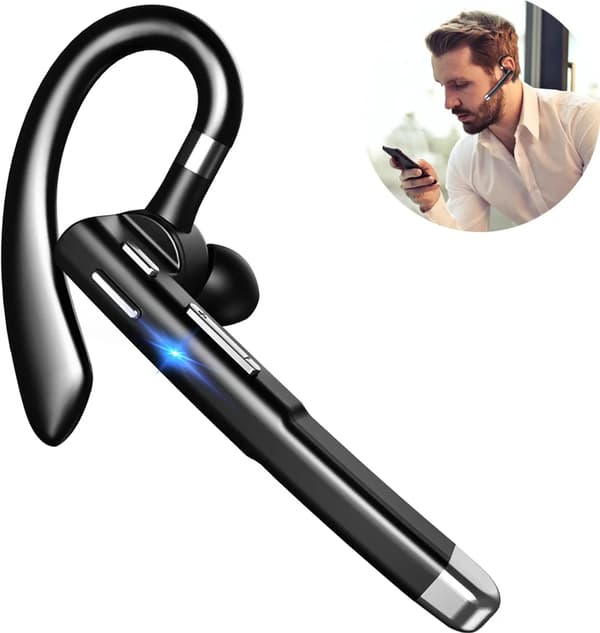 Bluetooth-headset til mobiltelefoner, trådløst Bluetooth-headset V5.1, udstyret med CVC 8.0 støjreducerende mikrofon