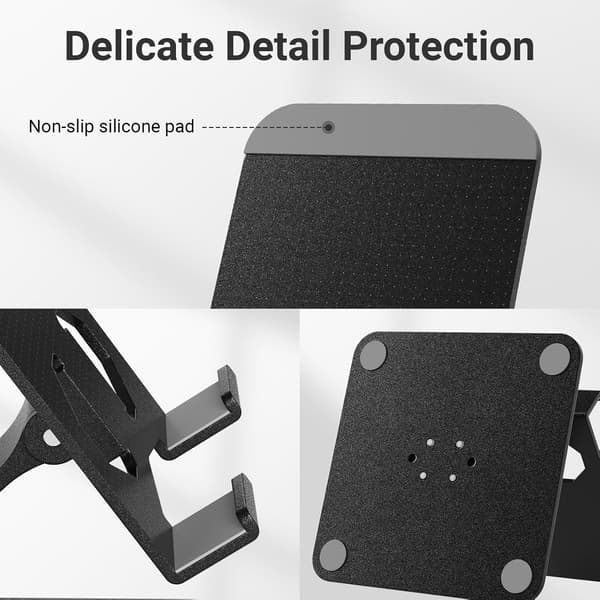Justerbar telefonholder 360° roterende multi-vinkel foldbar universel til telefoner og tablets