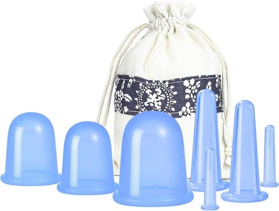 Cupping Terapi Sæt til Krops- og Ansigtsmassage - 7 Silikonekopper til Anti-Cellulite Behandling derhjemme