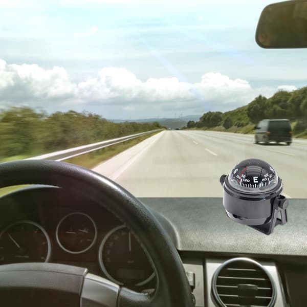 Merikompassi | Autokompassi Merenkulkukompassi - Merikompassi Merenkulun navigointikompassi Auton elektroninen digitaalinen pyörivä kompassi LED-valolla
