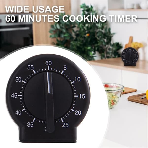 Liten rund timer för kokning av ägg, uppdragbar nedräkningstimer, påminnelse för studenter, studier och träning (2-pack, en storlek passar alla)