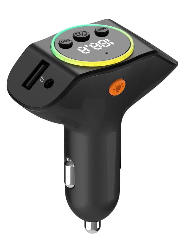 Bil Bluetooth 5.3 FM-sändare, trådlös biladapter